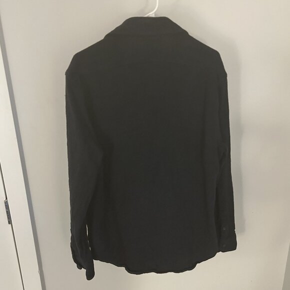 Taylor Stitch - The Ledge Shirt in Dark Navy Linen Tweed - 42/Large - Picture 3 of 10